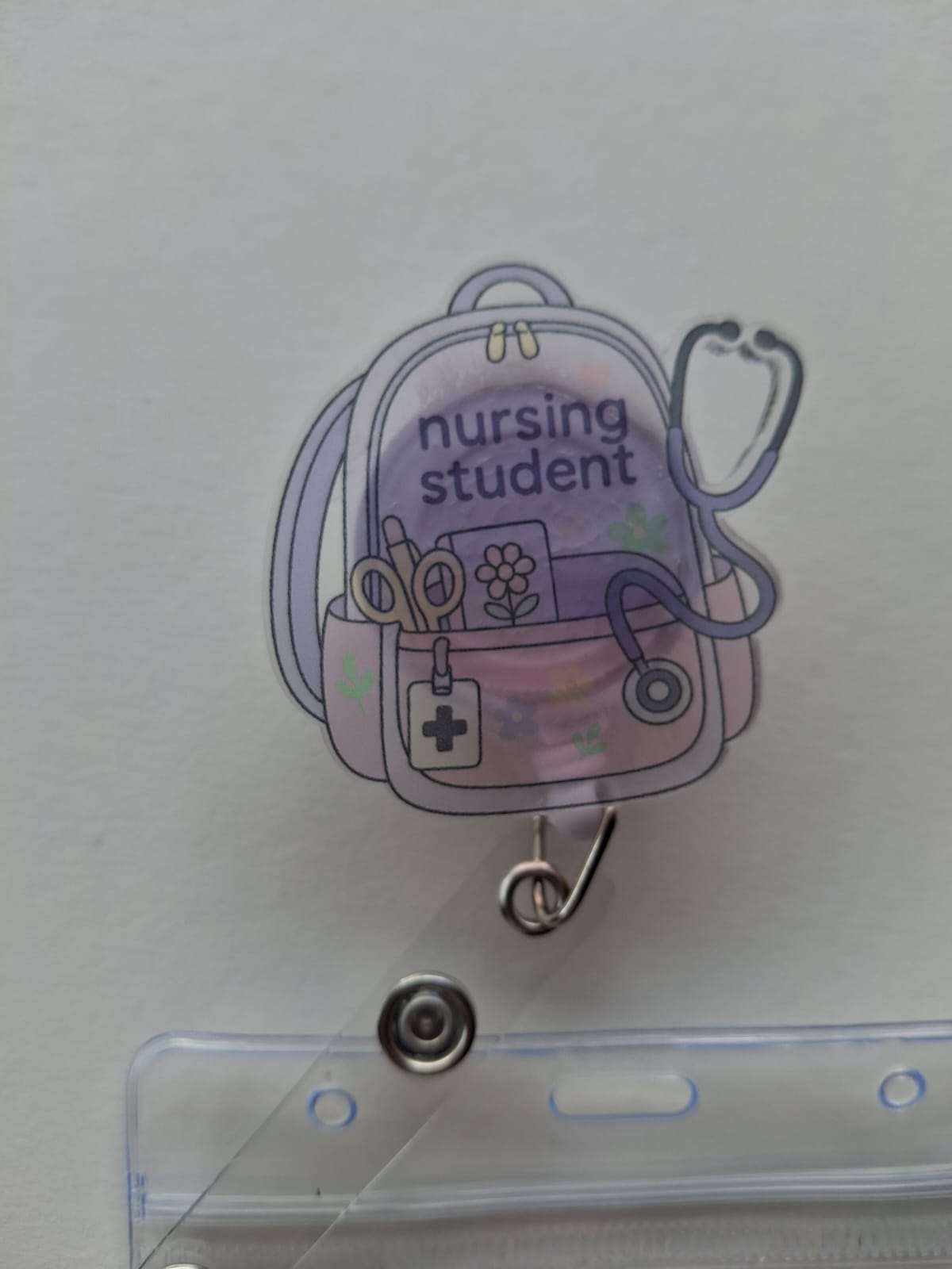 Student nurse bagde reel & T shirt.