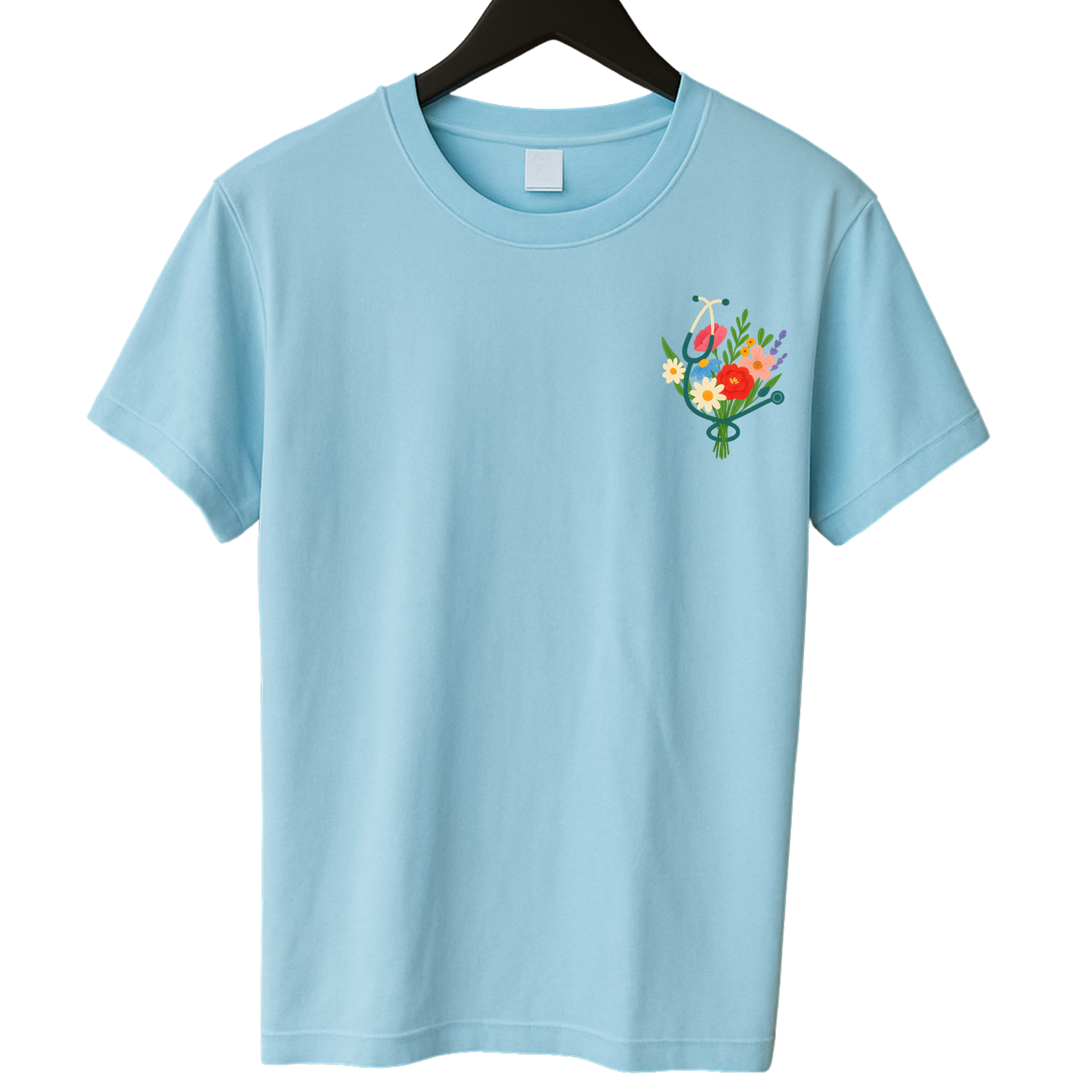 Bloemen bagde reel & T shirt
