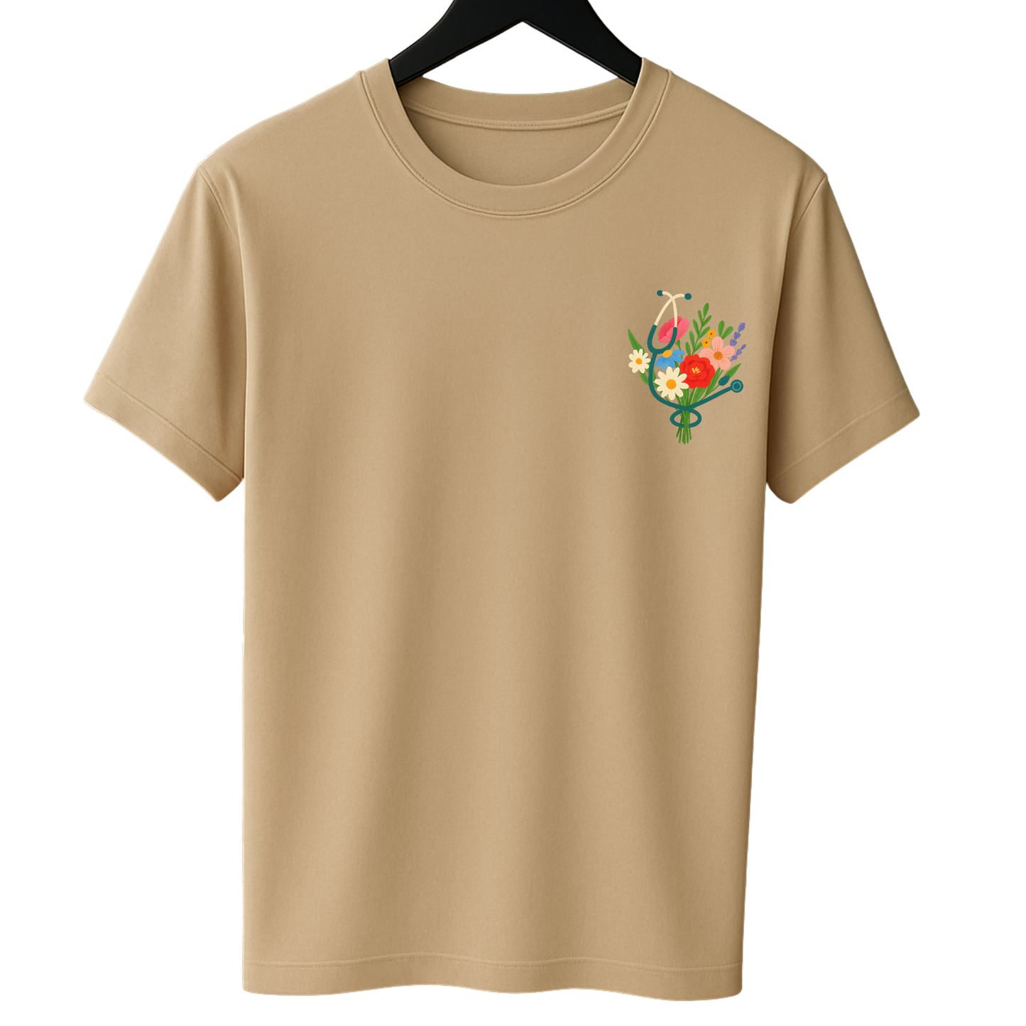 Bloemen bagde reel & T shirt