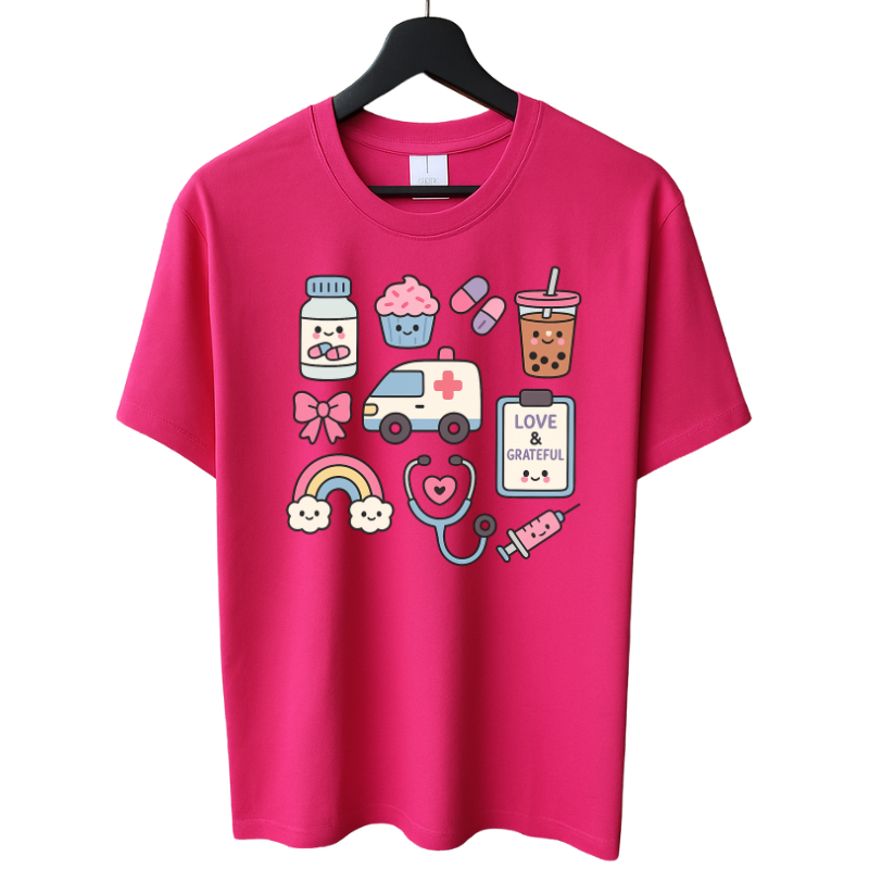 Cute Care Icons T-shirt