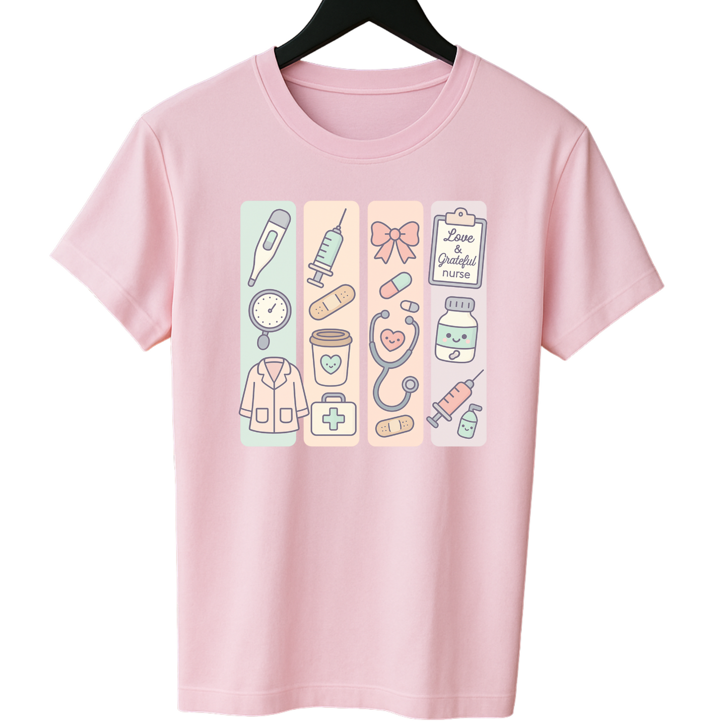 T-shirt met zorgbenodigdheden