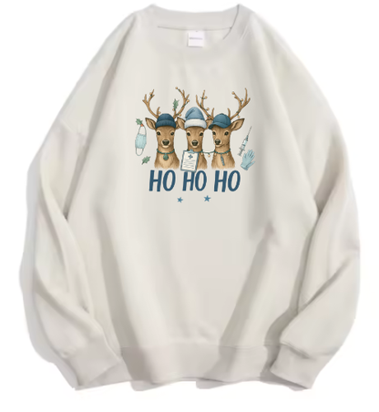 Ho ho ho, Rendieren blauw sweater!