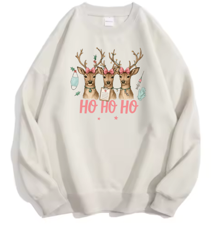 Ho ho Ho, Rendier roze Sweater!