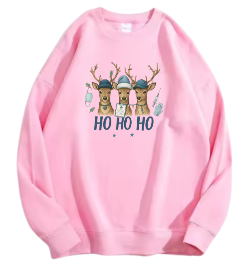 Ho ho ho, Rendieren blauw sweater!