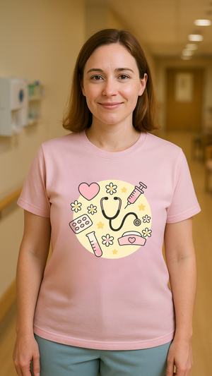 "Laat je kleding spreken voor de zorg die je elke dag met liefde geeft!"