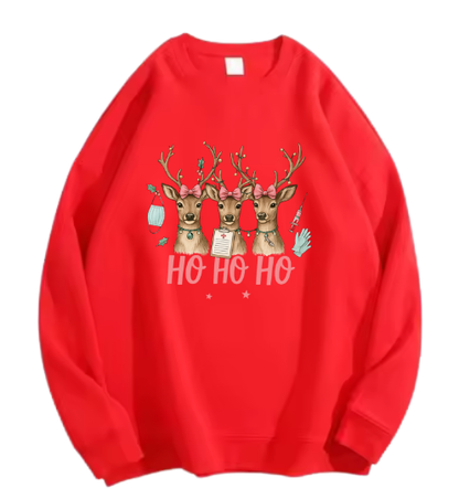 Ho ho Ho, Rendier roze Sweater!