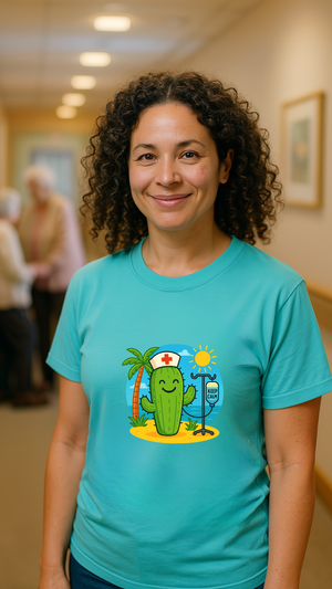 "Laat je kleding spreken voor de zorg die je elke dag met liefde geeft!"