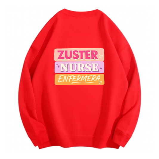 Zuster / Nurse / Enfermera – Zorg Sweater 💕