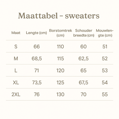 Sweater met zorgbenodigdheden