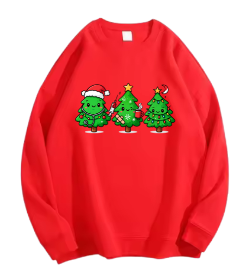 3 zorgzame kerstboompjes sweater❄️💙