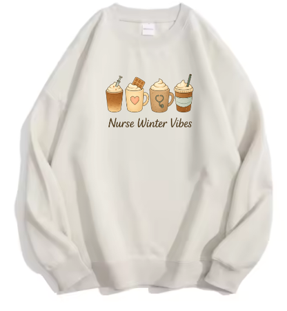 Nurse winter vibes sweater ☕❄️