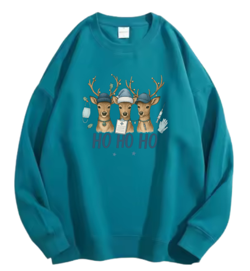 Ho ho ho, Rendieren blauw sweater!