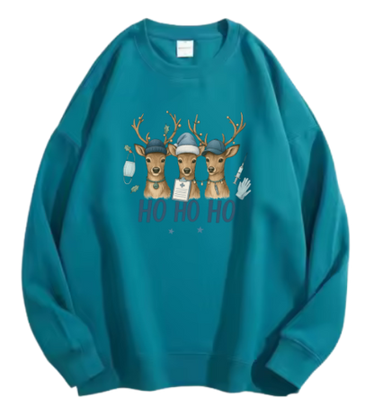 Ho ho ho, Rendieren blauw sweater!