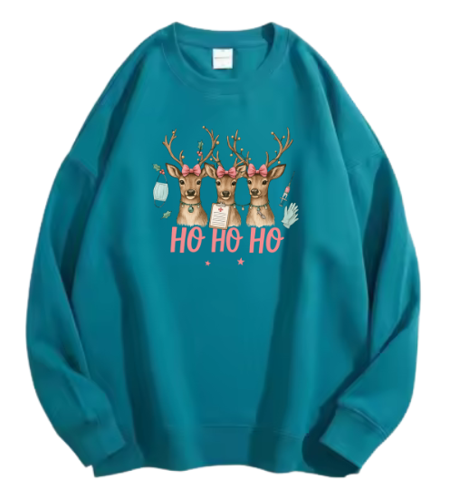 Ho ho Ho, Rendier roze Sweater!