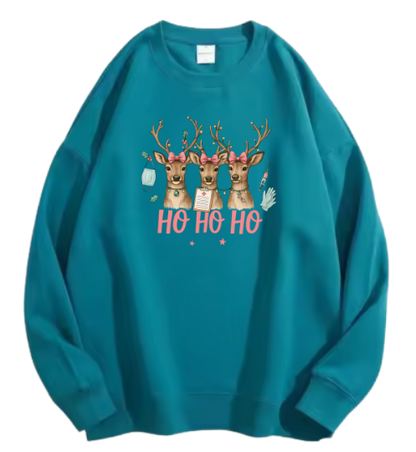 Ho ho Ho, Rendier roze Sweater!