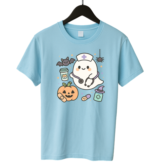 👻 Nurse Ghost Tee – Halloween Special
