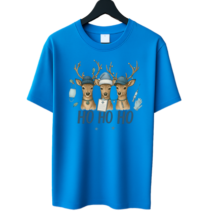 🦌💉 Ho Ho Ho Nurse – Kerst Rendieren T-shirt 🎄✨