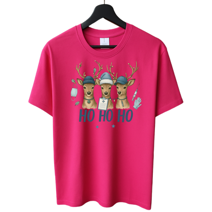 🦌💉 Ho Ho Ho Nurse – Kerst Rendieren T-shirt 🎄✨