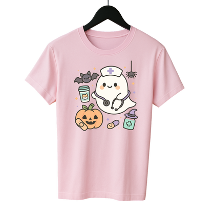 👻 Nurse Ghost Tee – Halloween Special