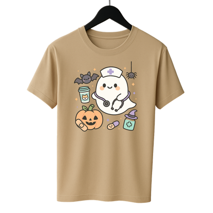 👻 Nurse Ghost Tee – Halloween Special